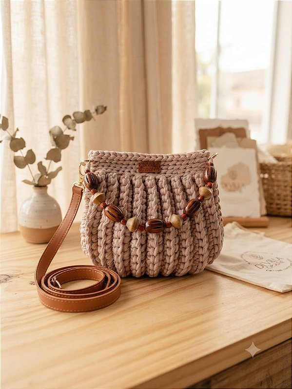 Bolsa Safira Feminina de Crochê Única e Estilosa