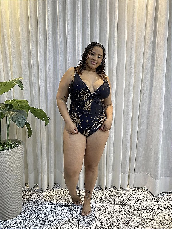 Maiô Maryssil de Compressão Estampado