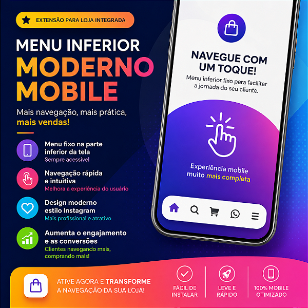 Menu Inferior Moderno Mobile