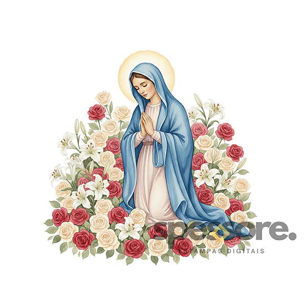 Virgem Maria Floral