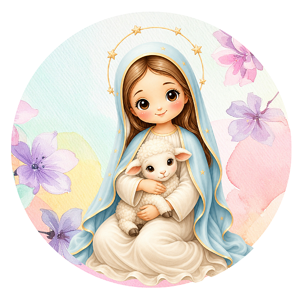 Virgem Maria s61 (Imagem circular)