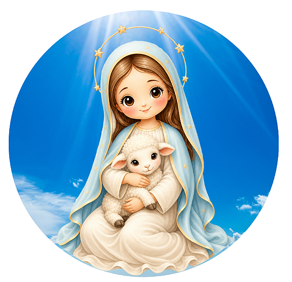 Virgem Maria s62 (Imagem circular)
