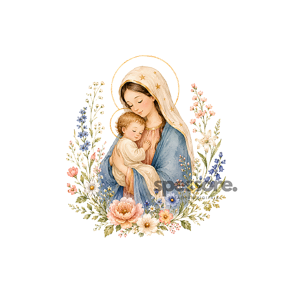 Virgem Maria Floral 06