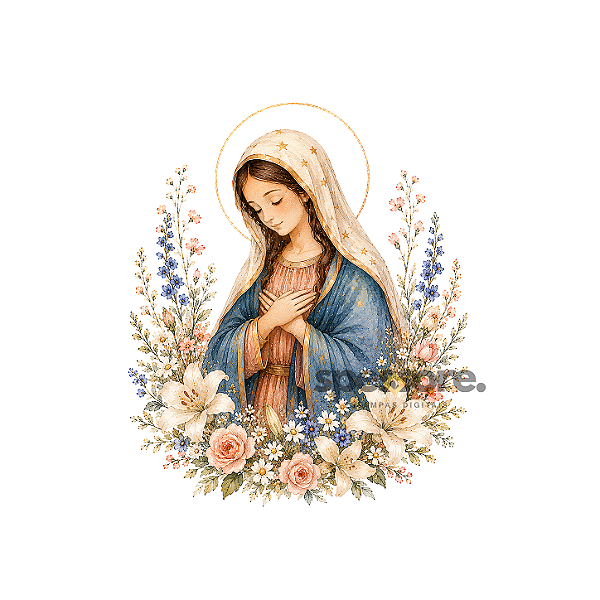 Virgem Maria Floral 08