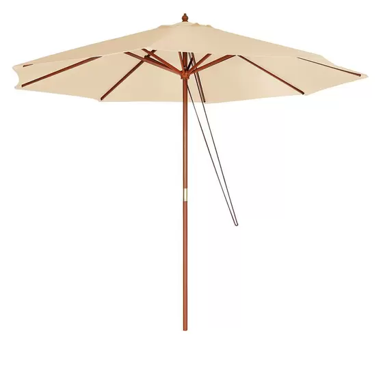 Ombrelone de Madeira 3m Bege