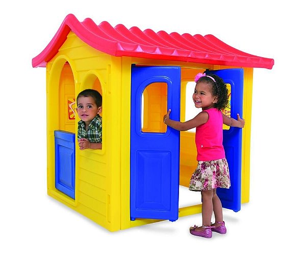 Playground Casinha Infantil Encantada Amarela Xalingo