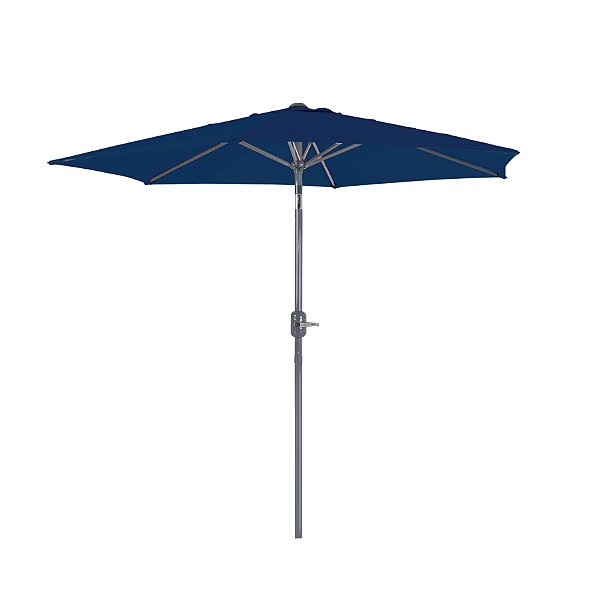 OMBRELONE C/ MANIVELA 2,4m  AZUL  (1)