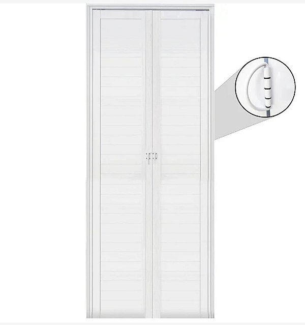 Pronta entrega - porta camarão alumínio branco lambril com trinco - linha premium lux esquadrias