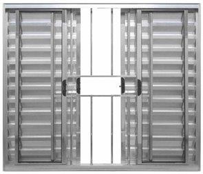 Pronta entrega - janela veneziana alumínio brilhante 6 folhas com grade vidro liso incolor - linha modular lux esquadrias