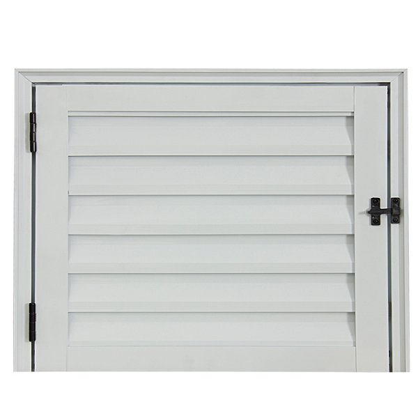 Pronta entrega - porta abrigo alumínio branco sem ventilação linha 25