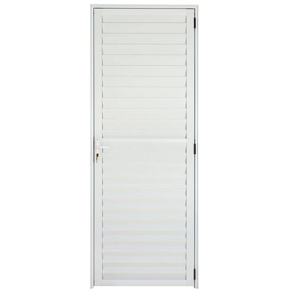Porta palheta alumínio branco sem ventilação ecosul esquadrisul