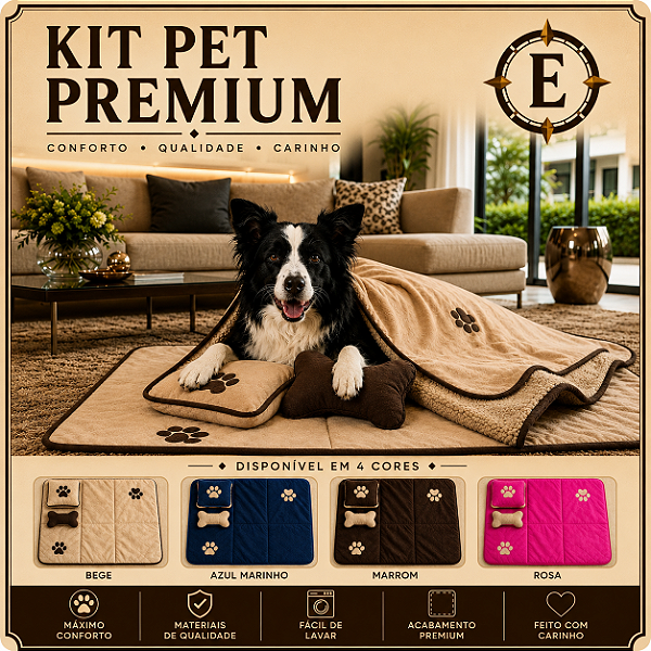 Coberdrom Pet Dupla Face 3 pçs