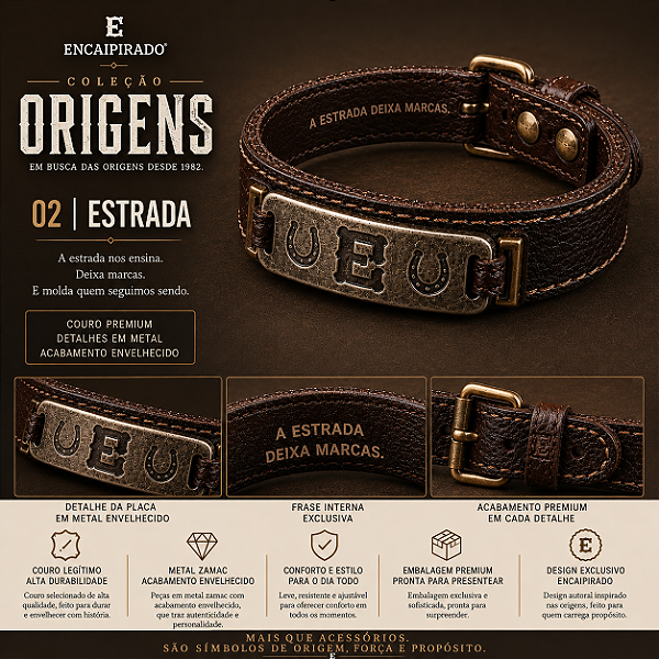 Pulseira Encaipirado Origens - ESTRADA