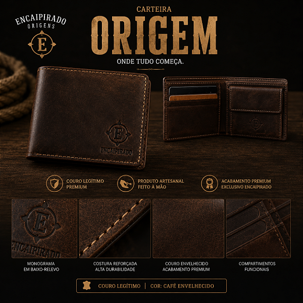 Carteira Encaipirado Origens - ORIGEM