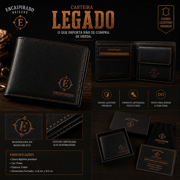 Carteira Encaipirado Origens - LEGADO