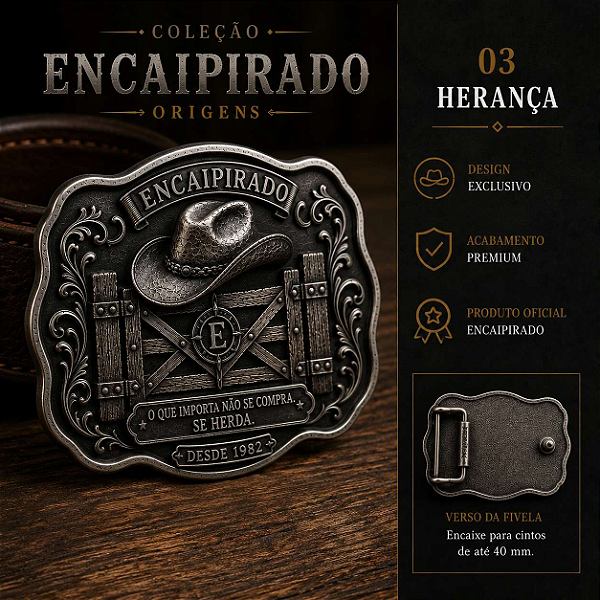 Fivela Encaipirado Origens - HERANÇA