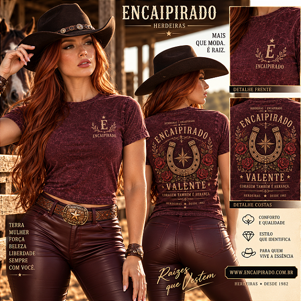 Camiseta Encaipirado Herdeiras - VALENTE