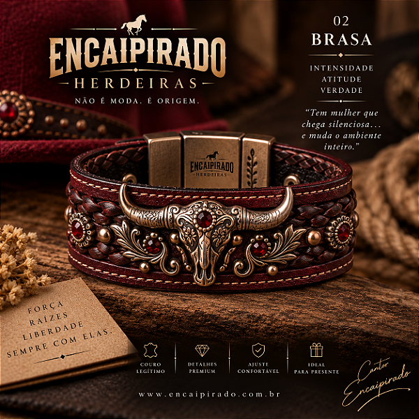 Pulseira Encaipirado Herdeiras - BRASA