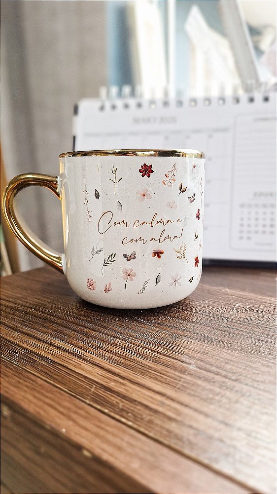 Caneca Imperial Dourada 400 ml