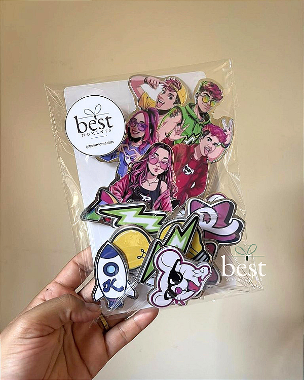 Kit Topper simples até 10 personagens