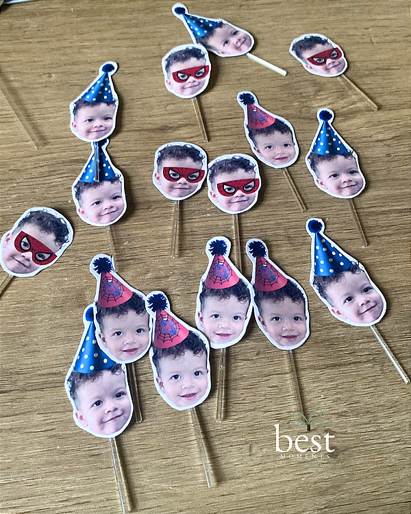 Mini topo docinho personalizado