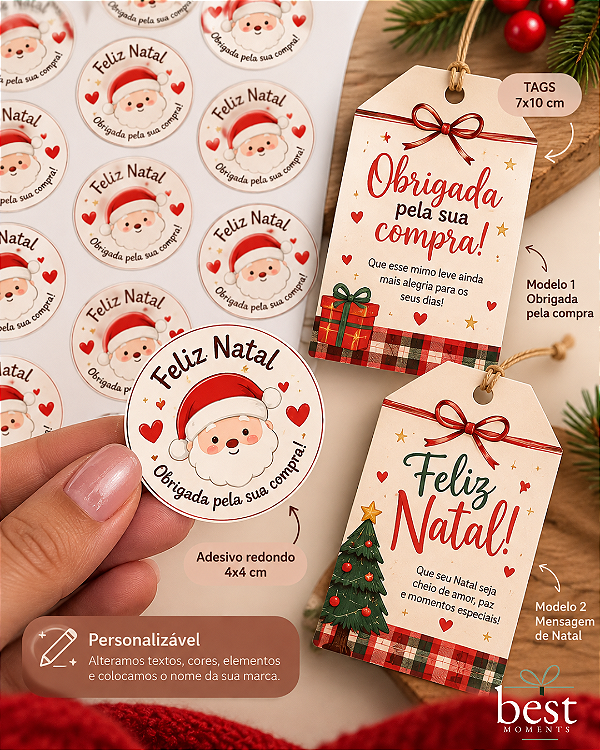 Kit Papelaria Natalina Simples