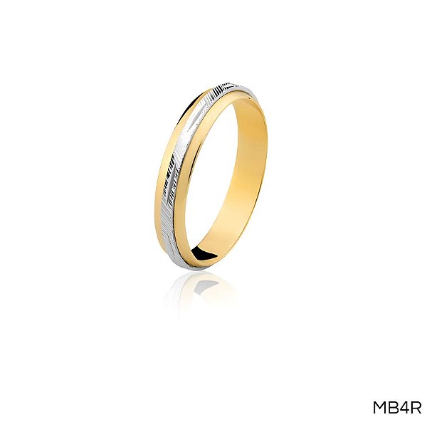 ALIANÇA MB4R 18K