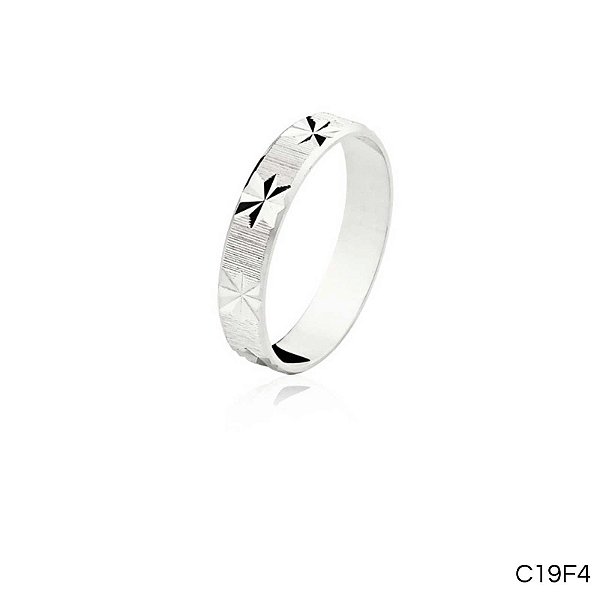 ALIANÇA C19F4 PRATA