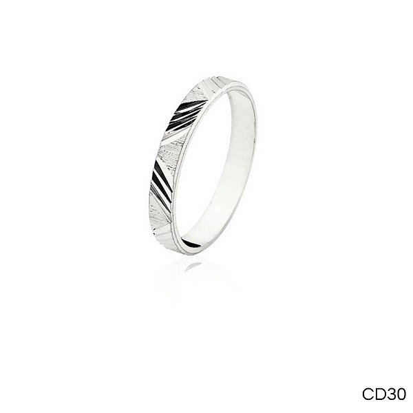 ALIANÇA CD30 PRATA