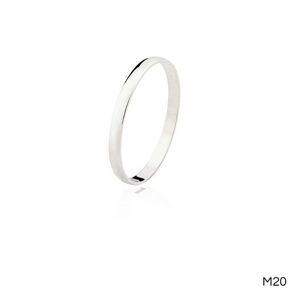 ALIANÇA M20 PRATA