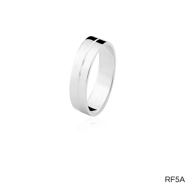 ALIANÇA RF5A PRATA