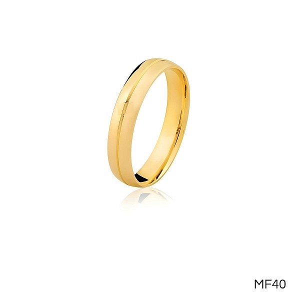 ALIANÇA MF43 SEM PEDRA 18K