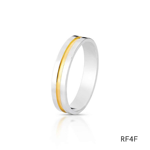 ALIANÇA RF4F PRATA