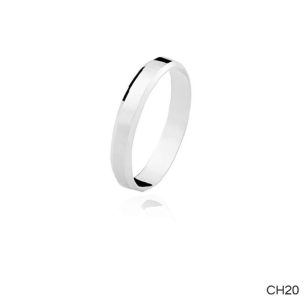 ALIANÇA CH25 PRATA