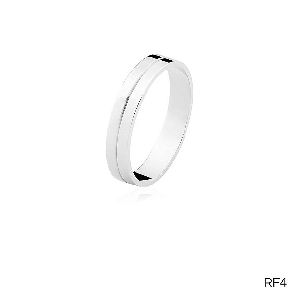 ALIANÇA RF4  PRATA