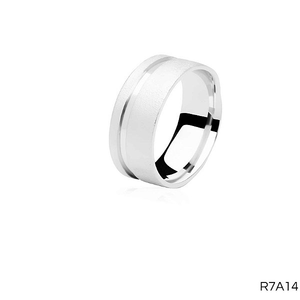 ALIANÇA R7A14 PRATA