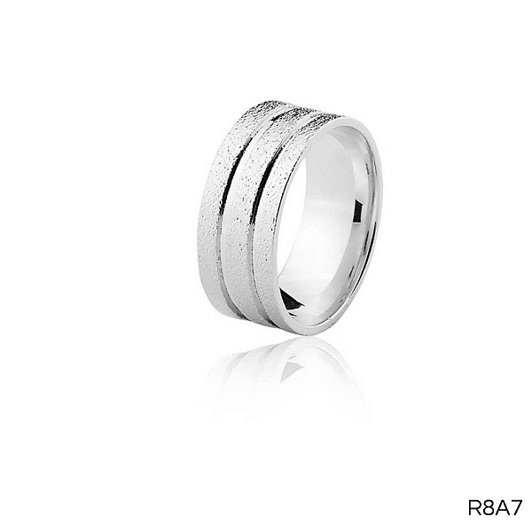ALIANÇA R8A7 PRATA