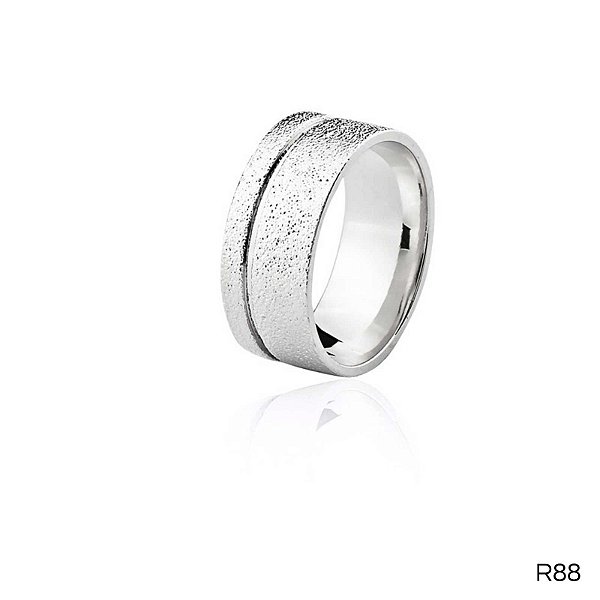 ALIANÇA R8A8 PRATA