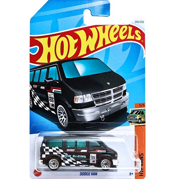 Hot Wheels Dodge Van HTB95  Preto Original Mattel