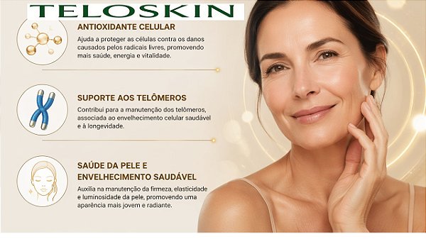 Teloskin Suplemento Antioxidante para Pele