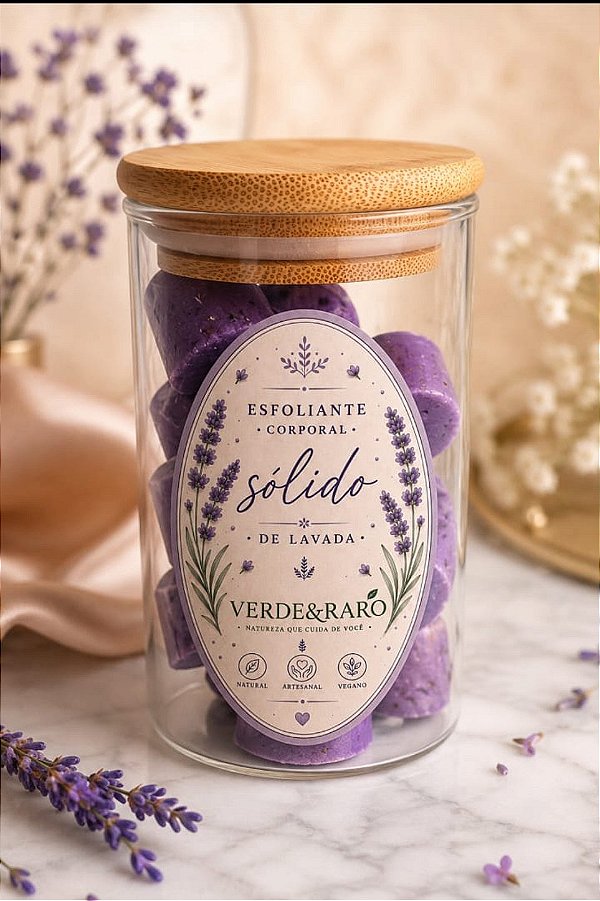 Esfoliante Sólido de Lavanda Verde&Raro