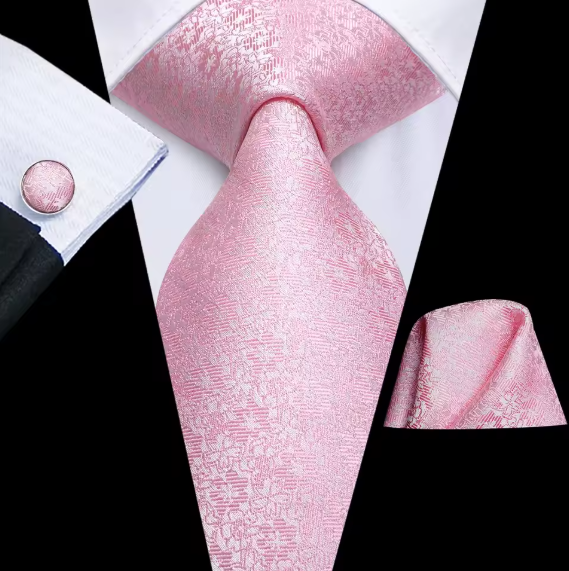 Kit Gravata Masculina em Seda Elegância com 3 itens para Festa Formatura Casamento Aniversário Igreja 0327