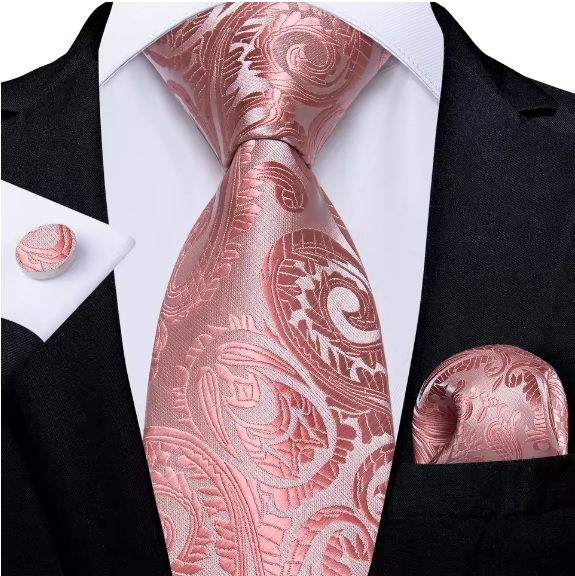 Kit Gravata Masculina em Seda Elegância com 3 itens para Festa Formatura Casamento Aniversário Igreja 7494