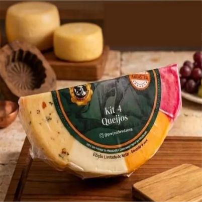 Kit 4 Queijos Napolitano Nobre da Serra