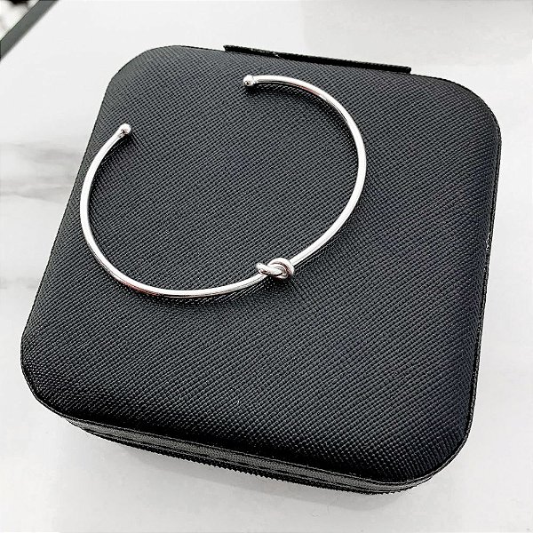 Bracelete Nó Banhada Prata