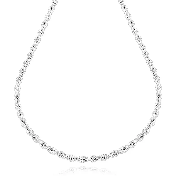 Colar Choker Cordão Baiano 3mm Banhada Prata 1000