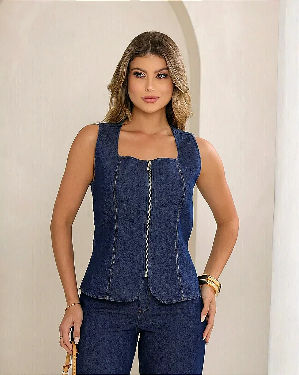 Blusa Jeans Gabriela