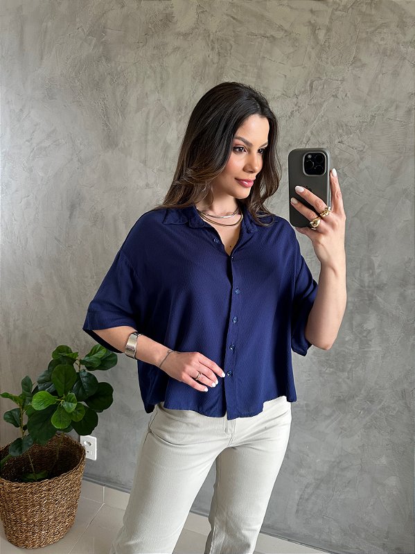 Camisa Viscose Júlia Azul