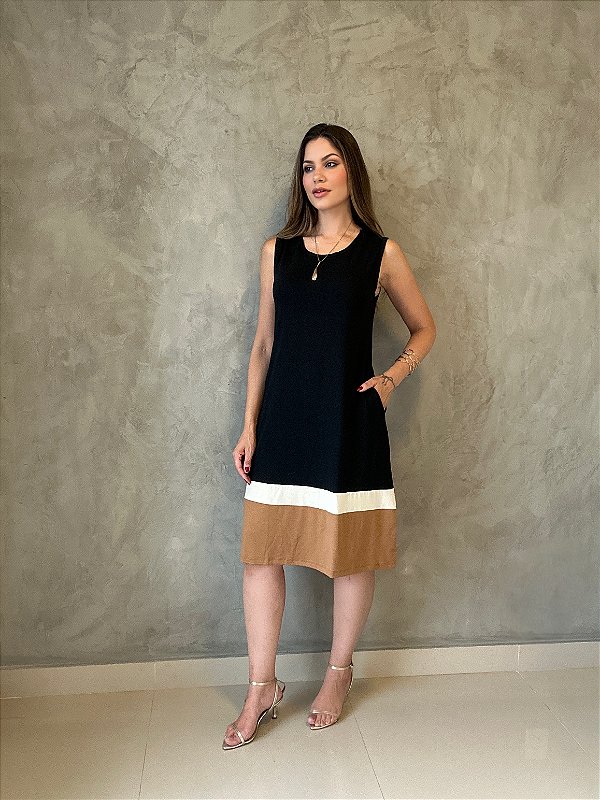 Vestido Viscolycra Alice Preto