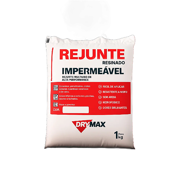 Rejunte Resinado Impermeável Drymax Multiuso 1kg - Branco